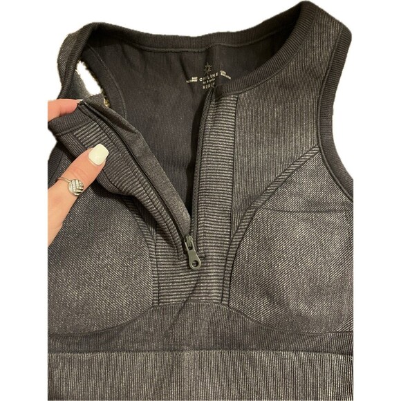 Aerie OFFLINE Seamless Front-Zip Sports Bra - Picture 3 of 4
